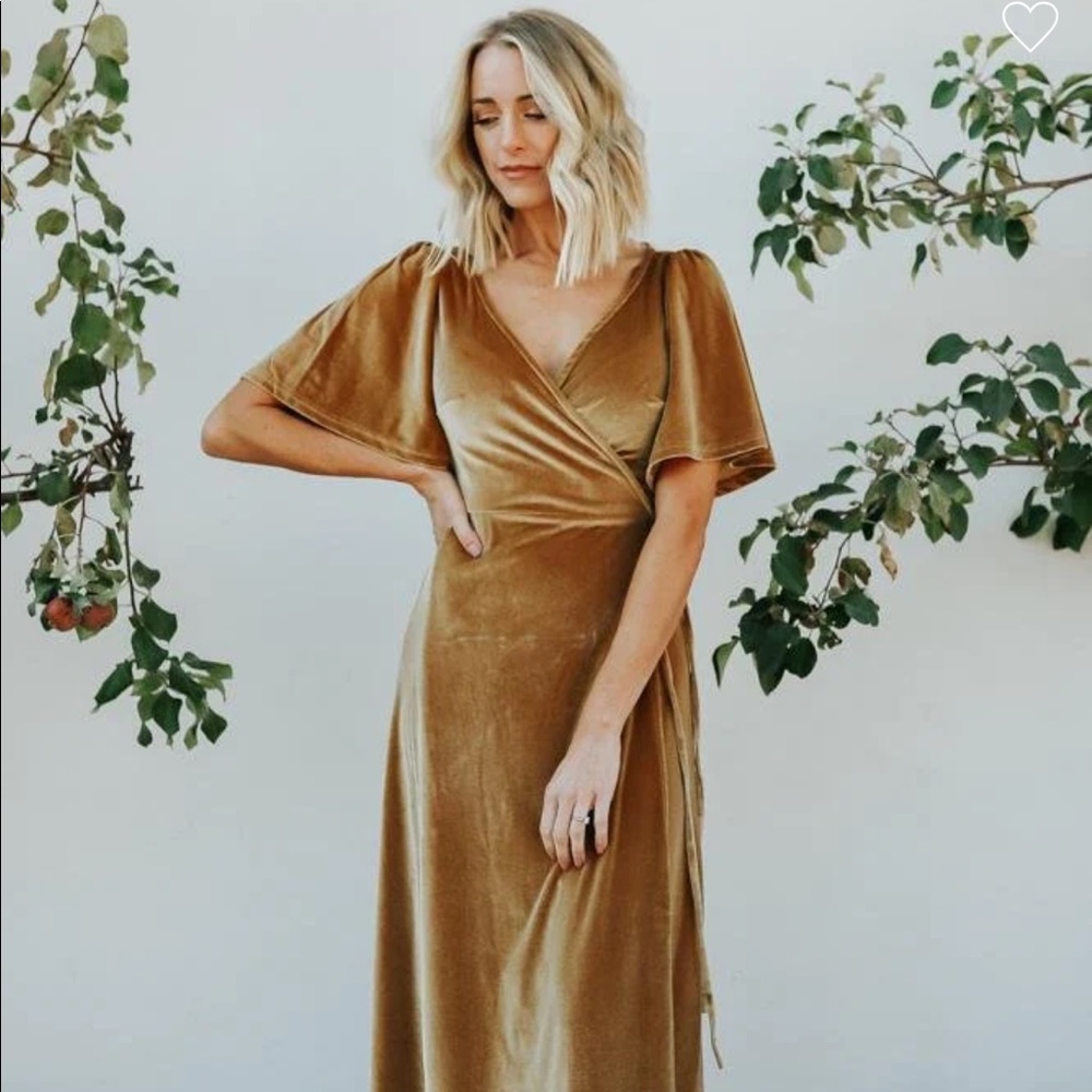 Baltic Born - Meghan Velvet Wrap Maxi Dress